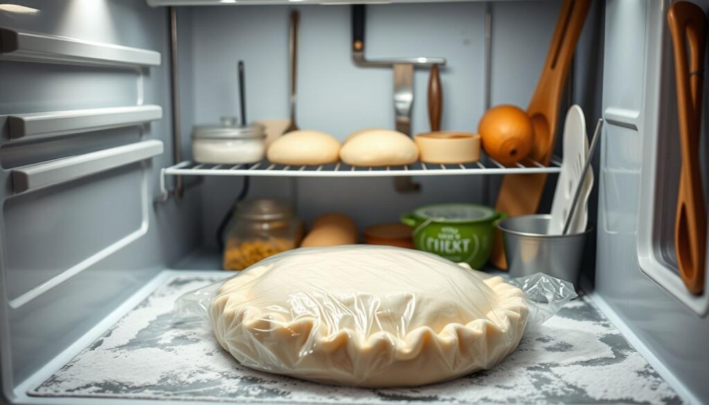 Freezing pie dough