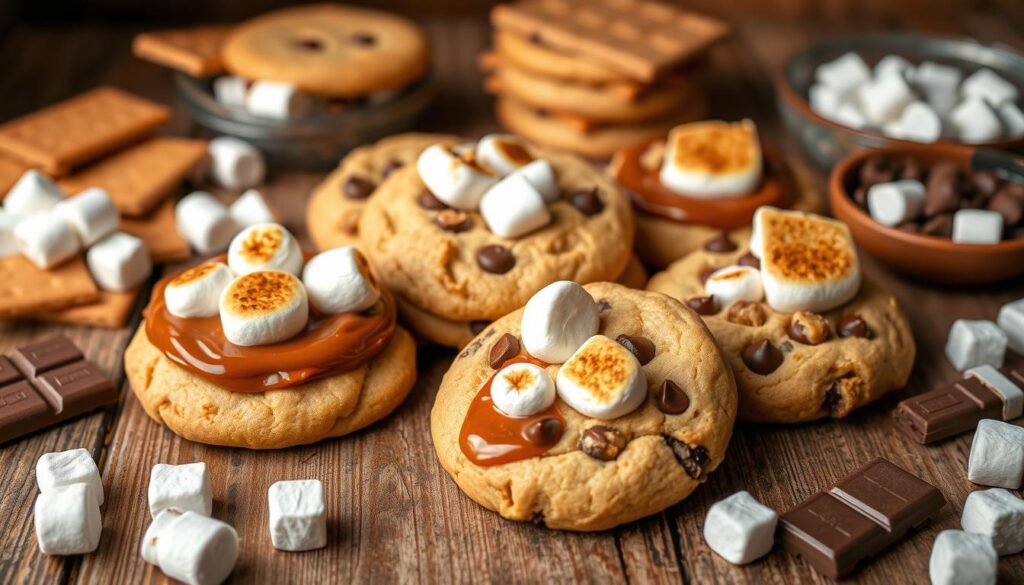 s'mores cookie variations