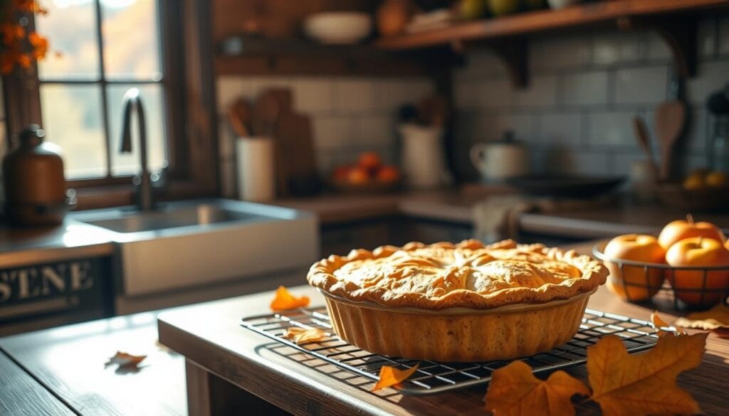 Homemade apple pie