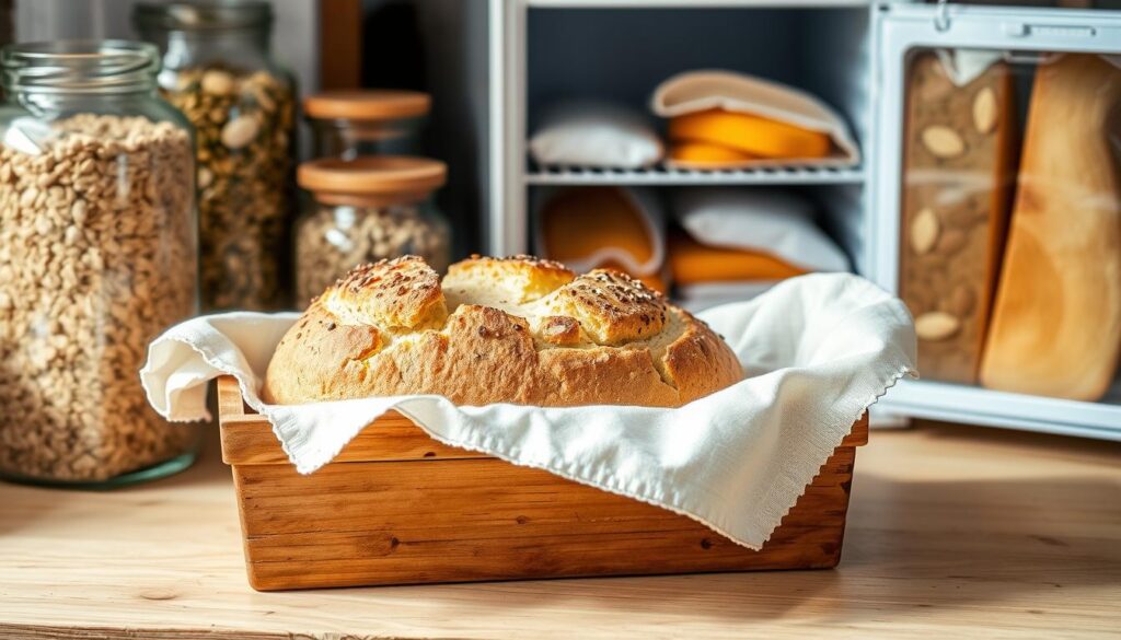 Storing cottage cheese bread