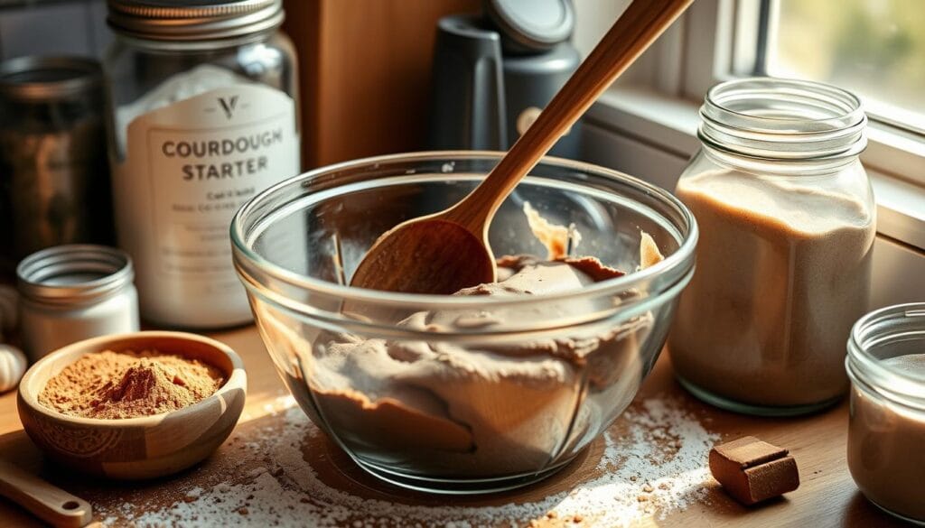 chocolate sourdough mixing process