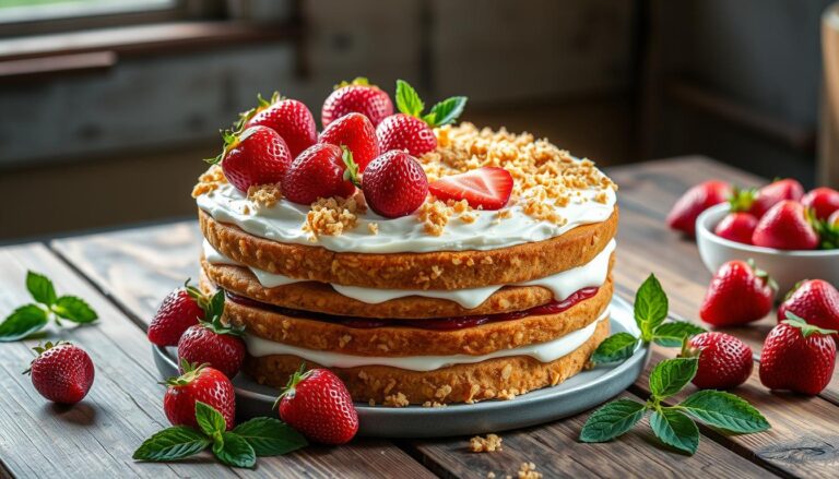 strawberry crunch cake​