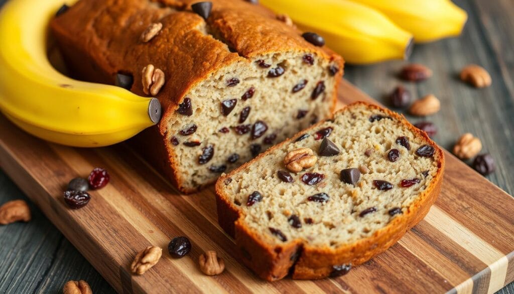 Banana bread with mix-ins