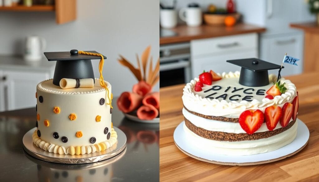 Graduation Cake Comparison