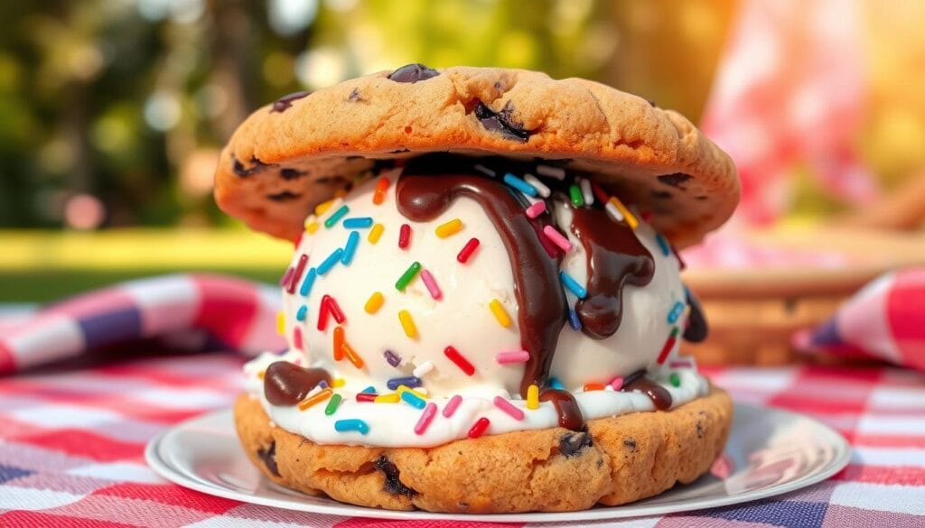 ice cream cookie sandwich