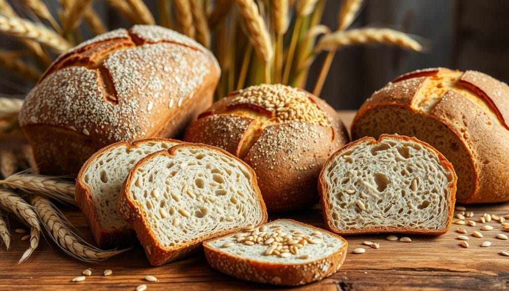 whole grain breads