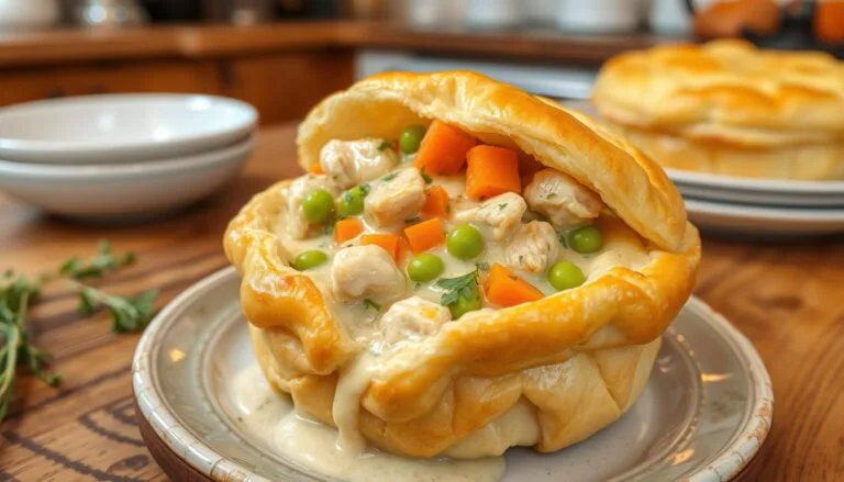 chicken pot pie in popovers