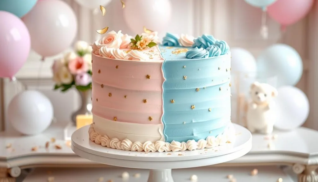 gender reveal cake