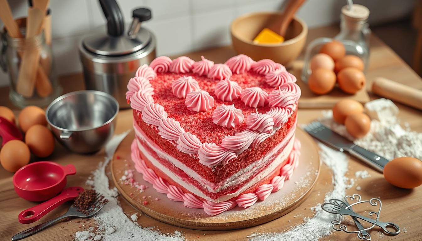 heart cake